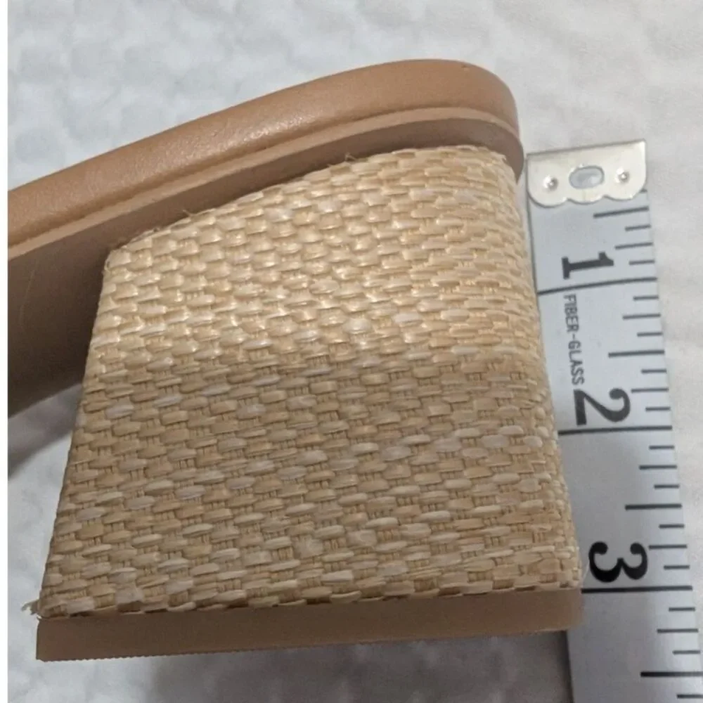 Women's Kathleen Raffia Heels  - A New Day - Tan Size 11 NWOT